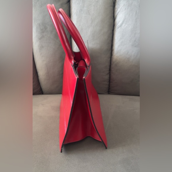 Valentino by Mario Valentino Red Leather Tote Bag - Picture 6 of 11